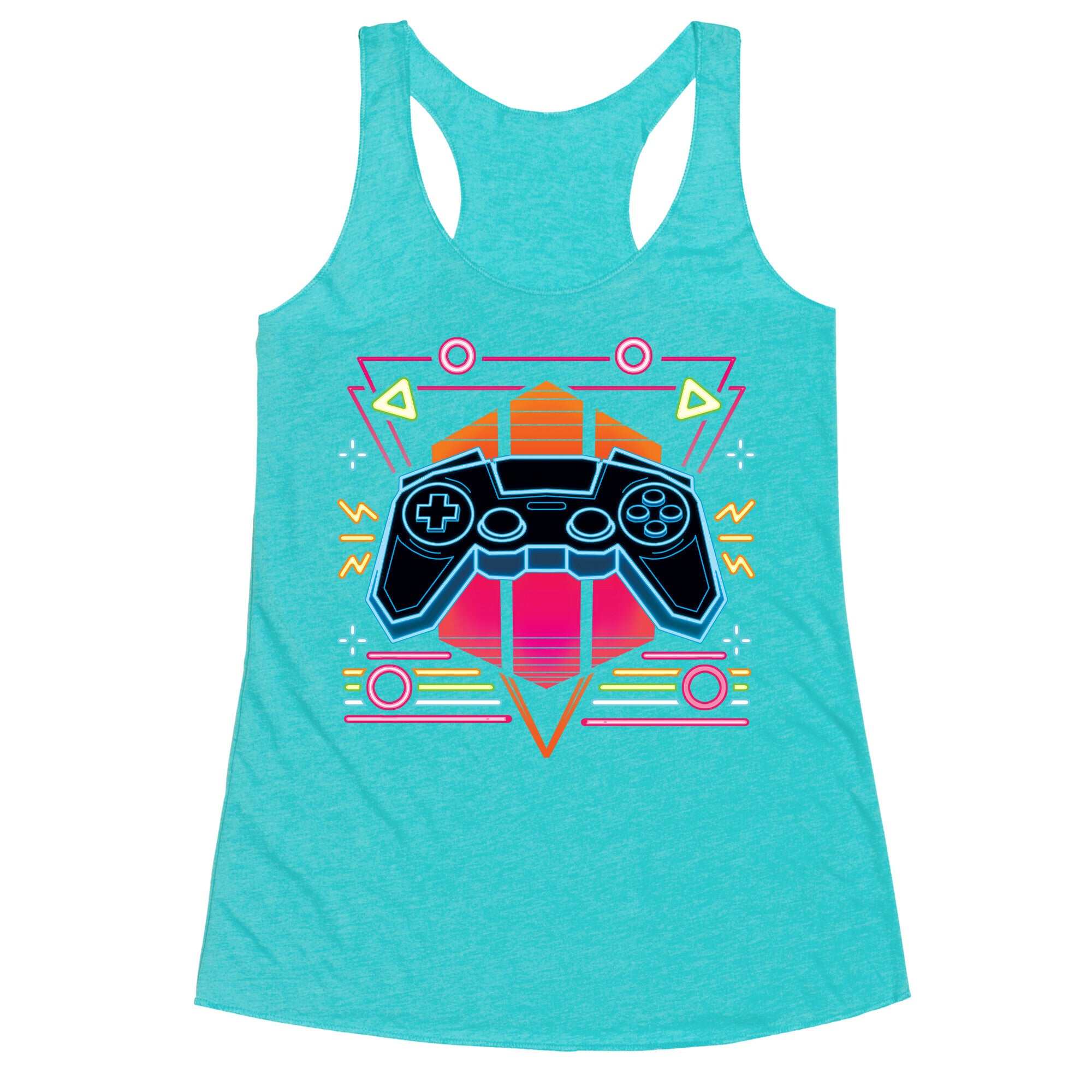 Synthwave Gamer Racerback Tank